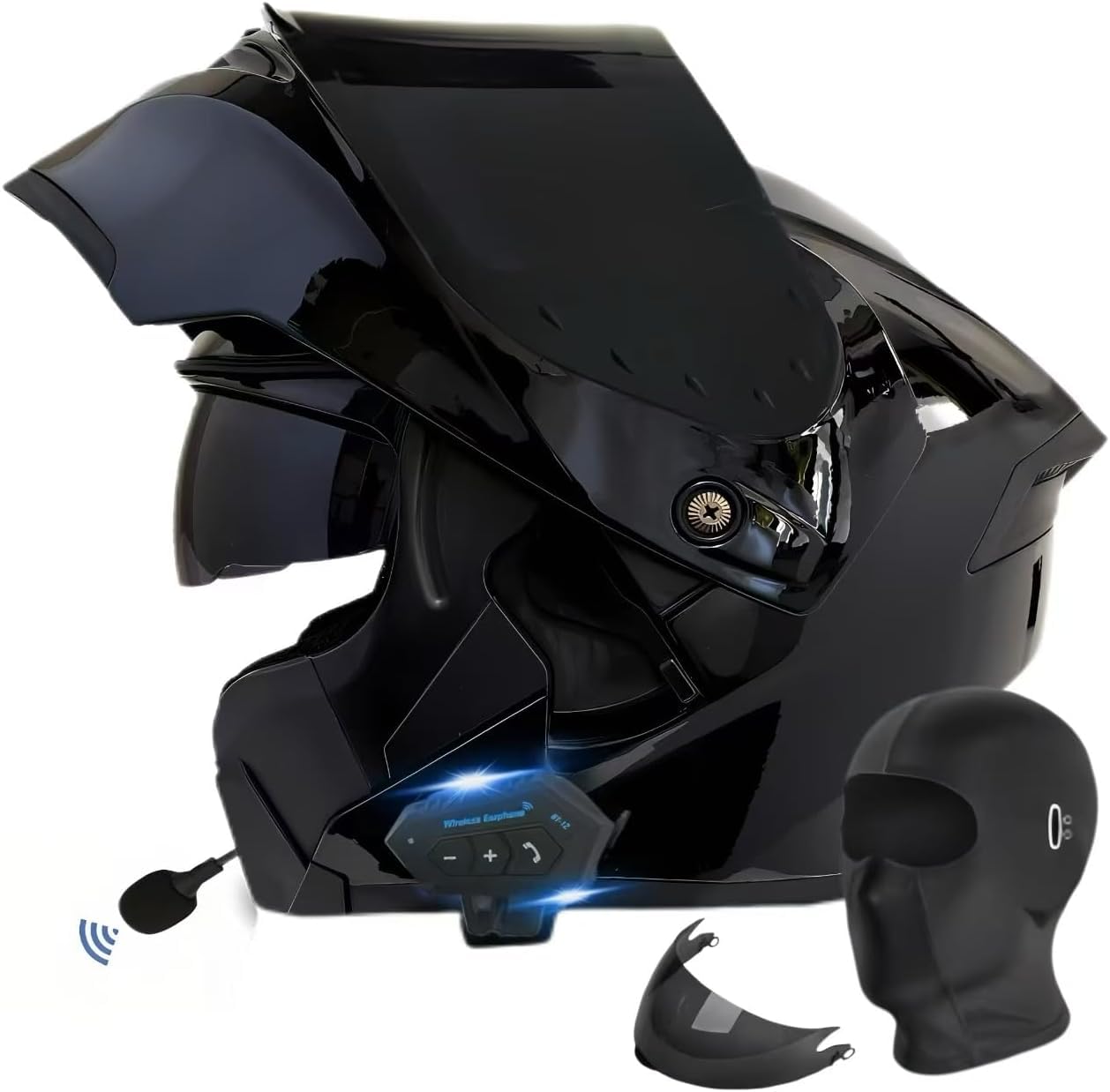 Bluetooth Motorcycle Helmet,Modular Motorcycle Helmet with Bluetooth