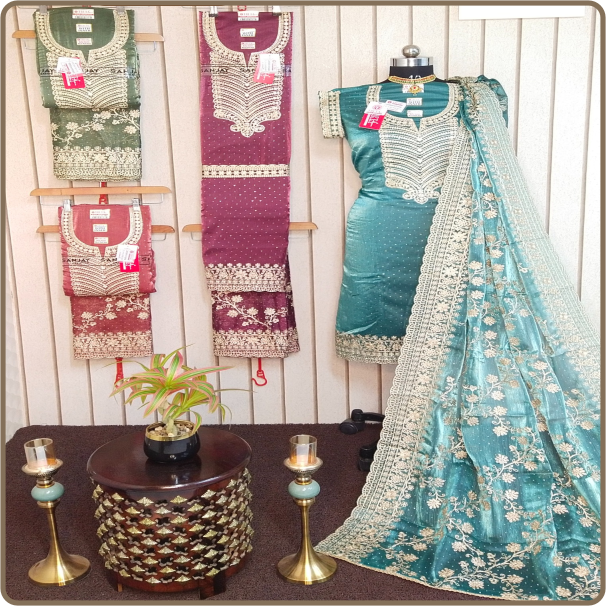 Darbar-Apsara Silk-Burberry Top+Dup-Silk Burberry With-Inner