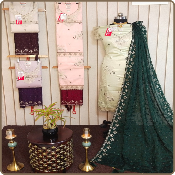 Necklace Rangoli-Fancy With-Belly Slive+ Pent Payal Patti