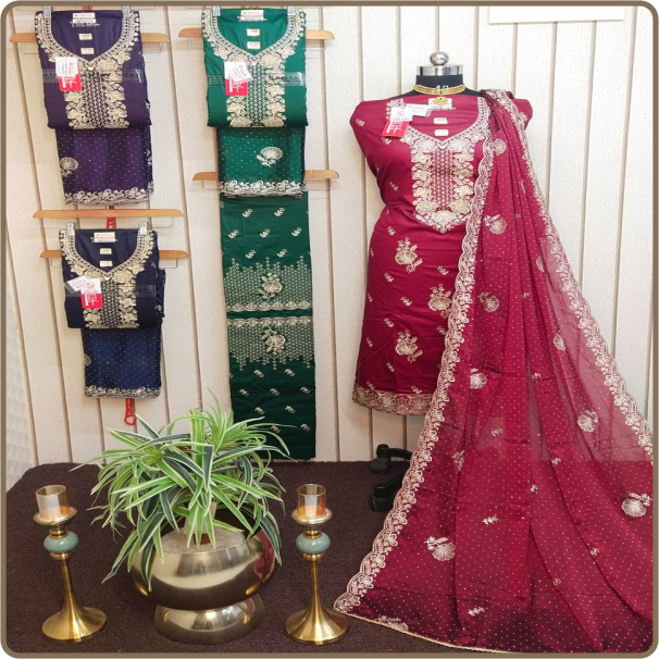 Vibrant-Rajani Fancy-02 Dupatta-Rangoli Silk