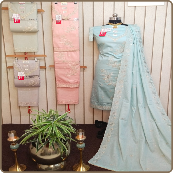 Zareena-Cotton Dup Dupatta-Cotton
