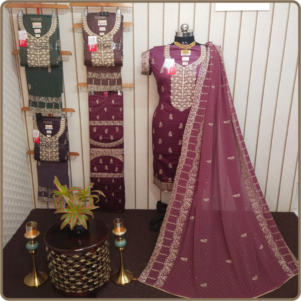 Shine Adhar-Fancy Jorjet-work-duptta