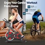 Spin Bike Exercise Cycle for Home Gym Fitness Workout Cardio Training ith 8Kg Flywheel