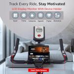 Spin Exercise Bike For Home Use,16Mm 6Kg Flywheel,Max User Weight 130Kg,LCD Display,2Pc Crank,Heart Rate Sensor