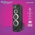 DJ 9595-BK Bluetooth Tower Speakers 150watt RMS with Free Wired Mic/Bluetooth v5.0/1 USB Slot/2 AUX/Built in FM Radio/LED Display with Remote Control (Black)