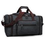 Overnight Medium Travel Duffel Polyester Bag for Men, Women - Expandable (Dark Grey, 38-45L)
