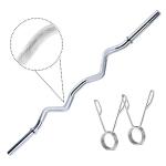 Weight Lifting Rod, 4Ft Curl Rod, Chrome Plated Steel Gym Rod, Weight Lifting Bar |Gym Bar |Gym Rod | Rods Combo |Fitness for Exercise, Fitness & Home Gym (25MM)