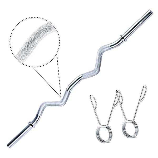 Weight Lifting Rod, 4Ft Curl Rod, Chrome Plated Steel Gym Rod, Weight Lifting Bar |Gym Bar |Gym Rod | Rods Combo |Fitness for Exercise, Fitness & Home Gym (25MM)