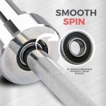 Solid Olympic Barbell 4FT With Bearing | 50 MM Loadable Sleeve Dia and 30 MM Inner Lifting Rod Dia