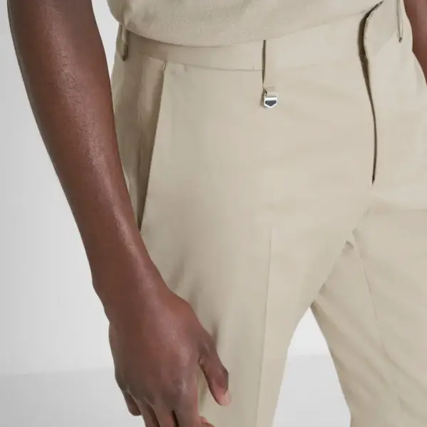 Antony Morato-Men Beige Slim Fit Solid Trouser