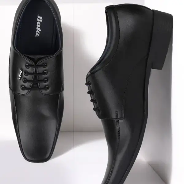 Bata-Lace Up For Men (Black , 8)
