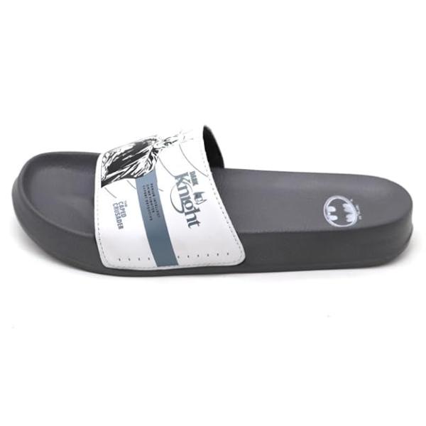 Authentic Batman Gotham City Men's Ultra Soft Sliders/Slippers for Men with Soft Cushion | Everyday Flip Flops for Gents/Boys