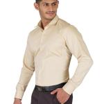 Men's Slim Fit Formal Shirt | Full Sleeves, Spread Collar with Hanging Piping
