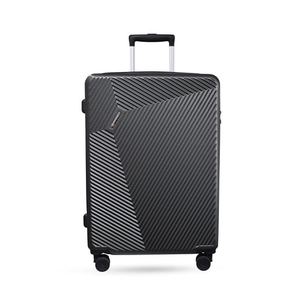 Hard Trolley Luggage (79cm), 100% Polycarbonate Cabin Check-in Suitcase, Lightweight Suitcase with 360° Wheels, Travel Trolley Bags, Cabin Luggage (143L)-Grey