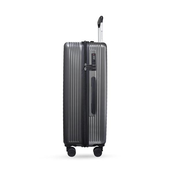 Hard Trolley Luggage (79cm), 100% Polycarbonate Cabin Check-in Suitcase, Lightweight Suitcase with 360° Wheels, Travel Trolley Bags, Cabin Luggage (143L)-Grey