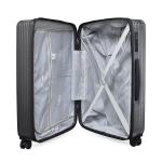 Hard Trolley Luggage (79cm), 100% Polycarbonate Cabin Check-in Suitcase, Lightweight Suitcase with 360° Wheels, Travel Trolley Bags, Cabin Luggage (143L)-Grey
