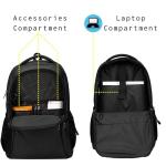 29 litres Office Backpack - Sleek Everyday use Backpack - Black