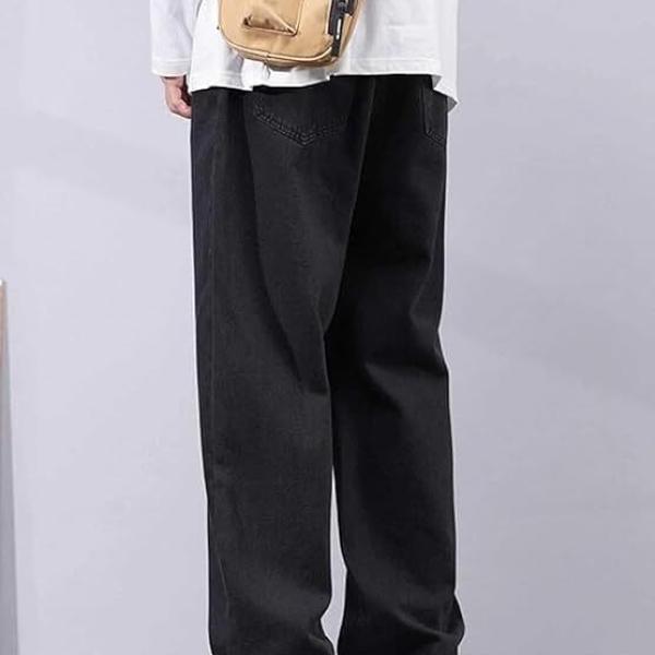 Loose Fit Jeans for Men – Oversized Mid Rise Baggy Denim Pants