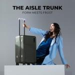 The Aisle Trunk Luggage | 65 Cms Polycarbonate Shell, YKK Zippers, TSA-Approved Lock & Silent Ninja Wheels Travel Suitcase (Check-in Medium, Homegrown)