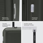 The Aisle Trunk Luggage | 65 Cms Polycarbonate Shell, YKK Zippers, TSA-Approved Lock & Silent Ninja Wheels Travel Suitcase (Check-in Medium, Homegrown)
