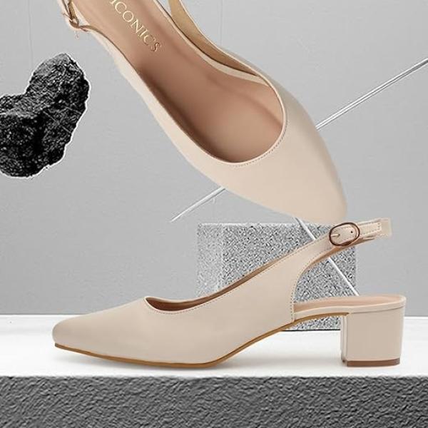 Women’s Block Heel Pump with Slingback