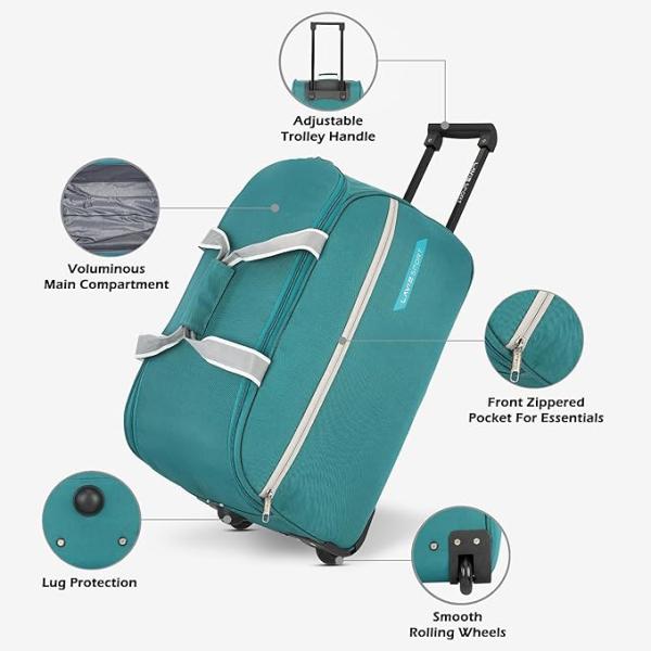Wheel Duffel Bag | 2 Wheel Duffle Bag | Built to Last Wheels and Trolley