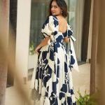 Western Dress for Women | Stylish Maxi Wear | Long One Piece | Floral Printed Frock for Womens Gown