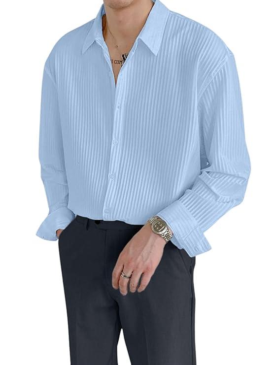 Men's Formal Button Down Shirt – Slim Fit Polycotton Shirt's for Men