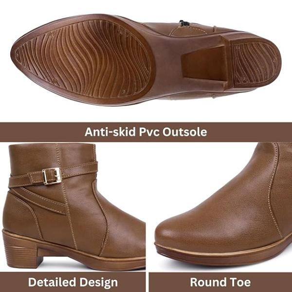 Brown Women's Boots | Faux Leather, Trendy, Comfortable