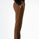 Men's Cotton Mid Waist Bootcut Bell Bottom Solid Formal Trouser