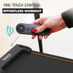 91-Durafit Compact 2.5HP Peak BLDC Motor Treadmill with Mobile Stand & Remote Control