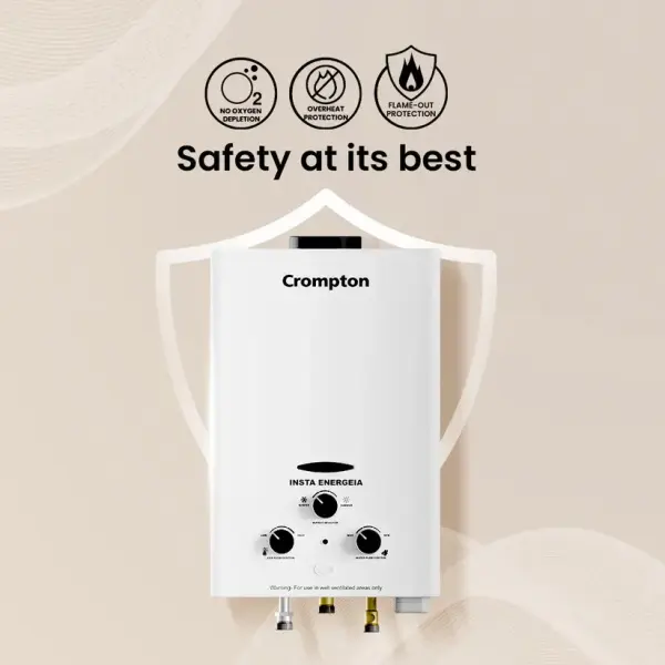 Crompton-6Litre LPG Gas Water Heater
