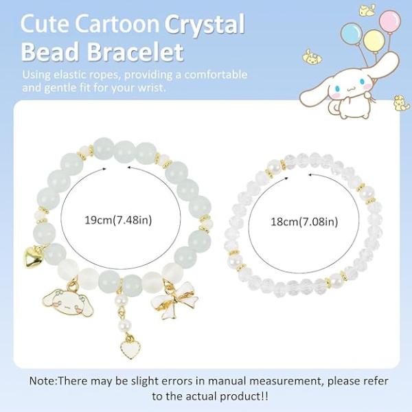 Crystal Bracelet for Girls Stylish Double Layer Pearl Crystal Bead Bracelets Jewelry