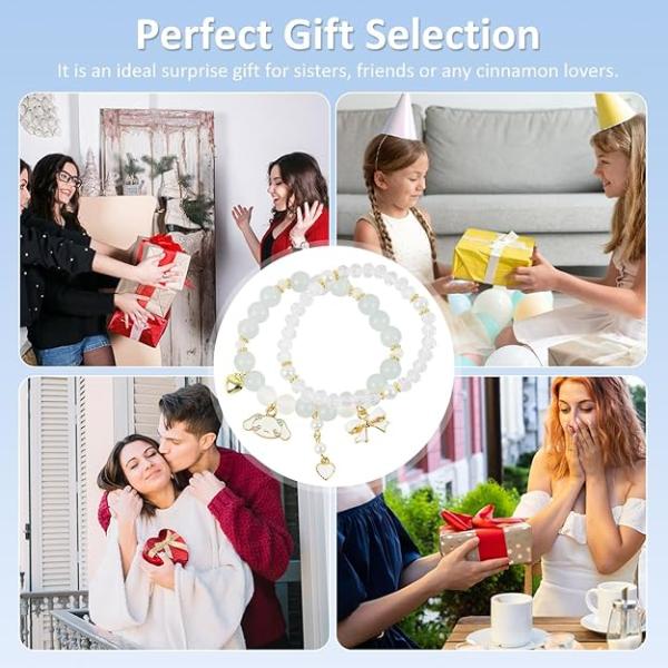 Crystal Bracelet for Girls Stylish Double Layer Pearl Crystal Bead Bracelets Jewelry