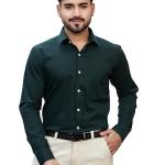 Men’s Solid Premium Cotton Twill Formal Shirt | Full Sleeve | Regular Fit | Soft & Durable Fabric