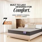 Orthopedic Dual Comfort Single Size Mattress 72x30x4 Inches | Medium Firm 4-Inch HR Foam Mattress for Back Support | Premium Cotton | 7-Year Warranty | Vacuum Packed Roll | Sleep well Comfort