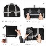 Light Foldable Duffel Bag for Travel, Packing and Storage - Men and Women - (60L, Black)