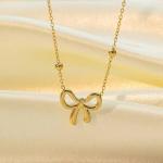 Bow Necklace Set for Women Girls