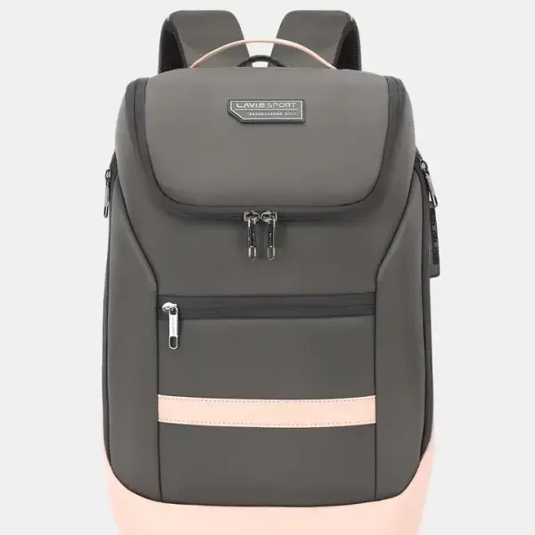 Lavie-Sport Emperor 24L Anti-theft Laptop Backpack For Men & Women - Pink/Grey Colour