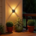 Waterproof Aluminium Up Down Led Wall Lamp, 4 Way