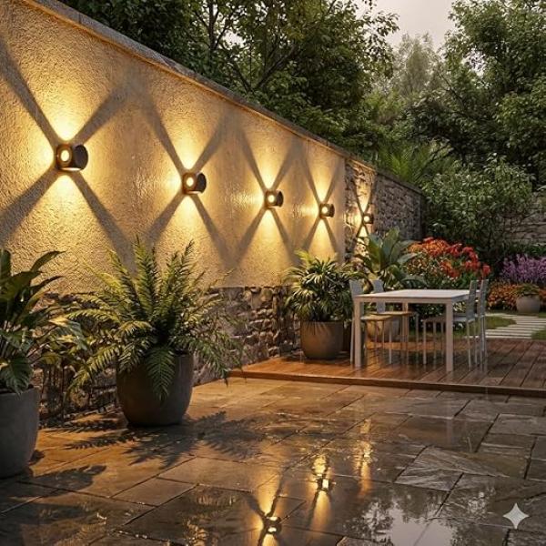 Waterproof Aluminium Up Down Led Wall Lamp, 4 Way