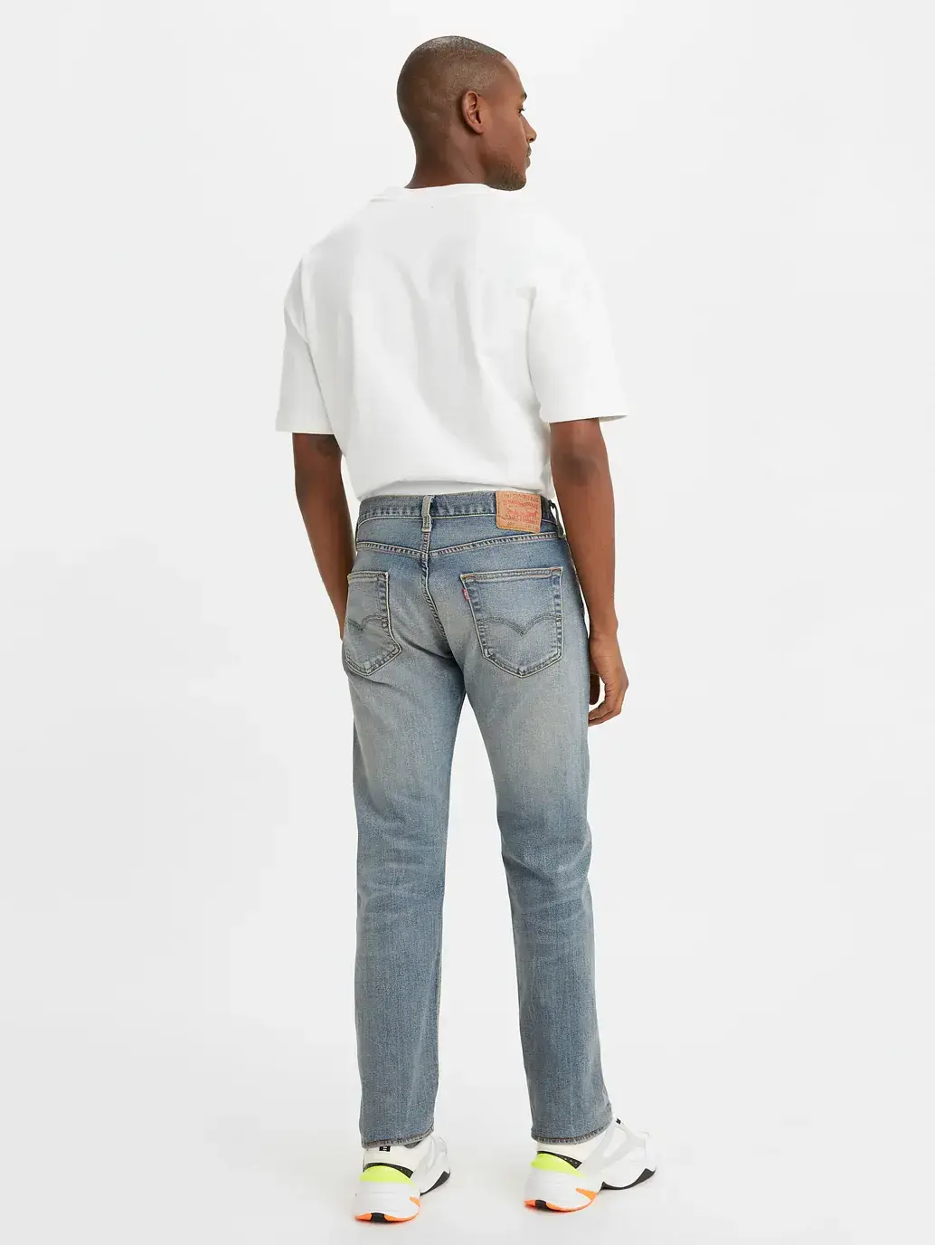 LEVIS-Men's 501 Blue Straight Fit Mid Rise Jeans