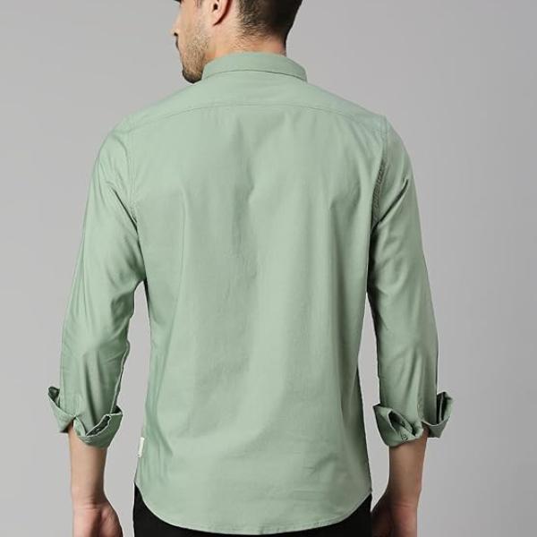 Mens | Full Sleeve | Solid | Slim Fit | 100% Cotton | Button Down Collar | Shirts