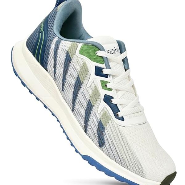 Sports Shoes with Crystal Cushion Technology Lightweight Shoes Training Cricket,Gym,Comfortable Extra Max Cusion with Memory Foam Insole Running Shoes for Men