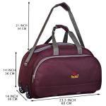 Duffel Bag Luggage with Wheels Waterproof | Purple, 60L