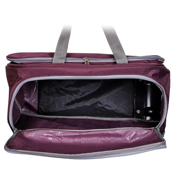 Duffel Bag Luggage with Wheels Waterproof | Purple, 60L