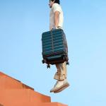 Polycarbonate (PC) 8 Spinner Wheel Odyssey Pro 20-Inch Lightweight Hard Shell Luggage Trolley Bag