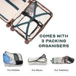 Polycarbonate (PC) 8 Spinner Wheel Odyssey Pro 20-Inch Lightweight Hard Shell Luggage Trolley Bag