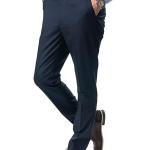Formal Trouser with Expandable Waist for Men. Regular Fit, Flat Front, Premium Lycra Fabric
