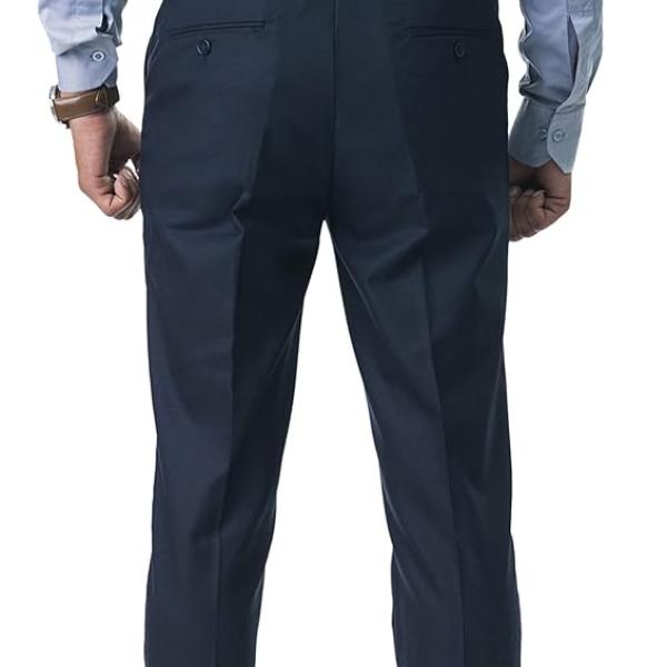 Formal Trouser with Expandable Waist for Men. Regular Fit, Flat Front, Premium Lycra Fabric